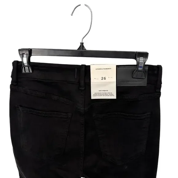 CITIZENS OF HUMANITY NWT Jayla Split Skinny in Plush Black // 26 - Picture 8 of 11